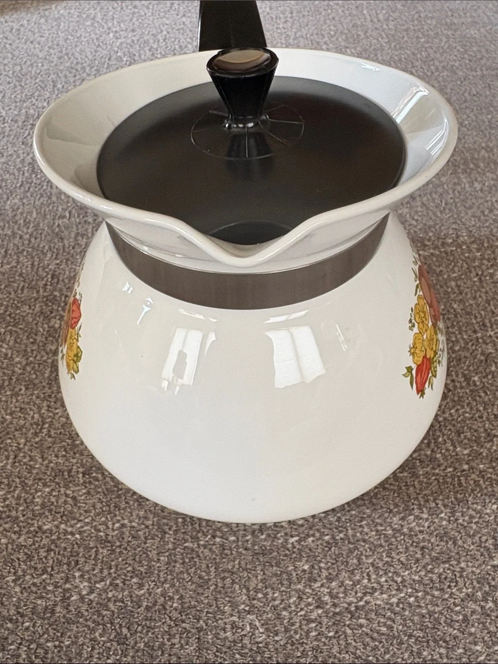Corning Ware Le The Spice of Life Stovetop Coffee Teapot Vintage 70’s